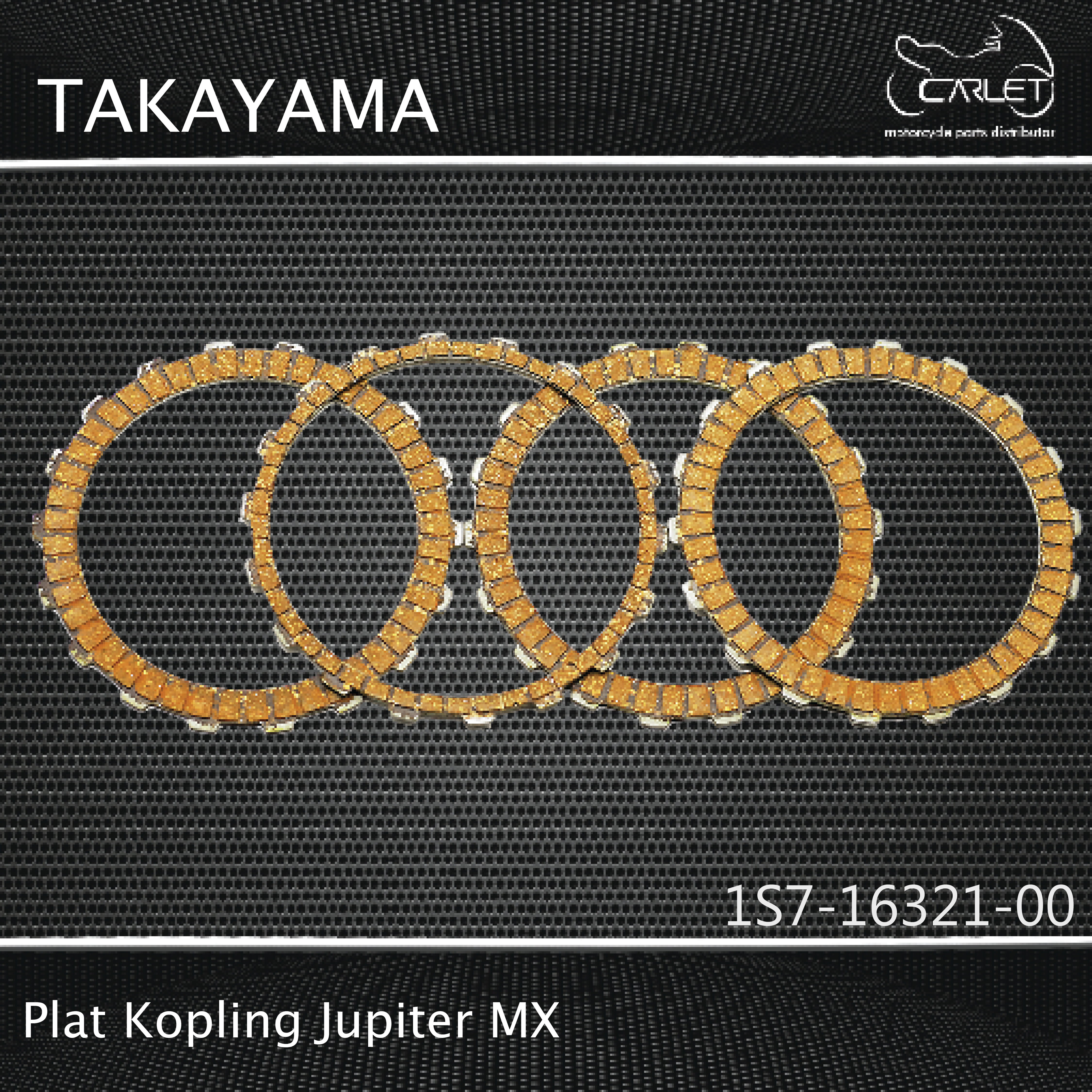 Takayama Plat / Kampas Kopling Jupiter MX (Press = 4 pcs)